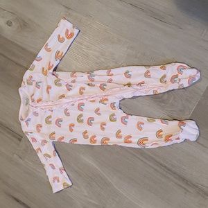 Mudpie baby girl footies 3-6 months